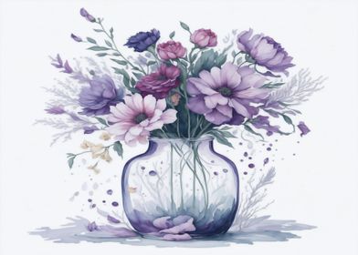 Art flower vase