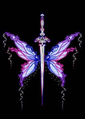 Butterfly wings sword