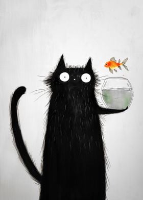Cat and Goldfisch