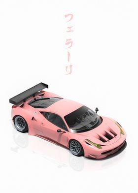 Pink Ferrari 458 GT2