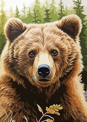 Portrait Bear Drawing