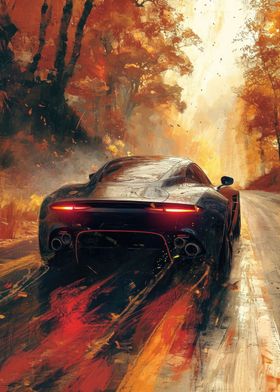 Black Aston Martin Art