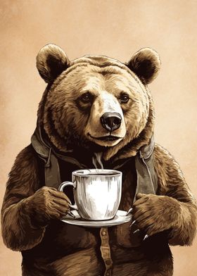 Bear and Coffee