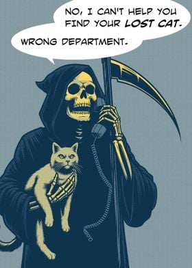 Grim Reaper lost cat wrong