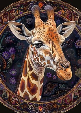 Mandala Giraffe