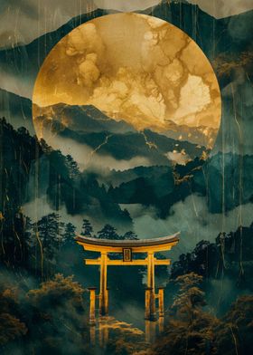 gate japanese landscape