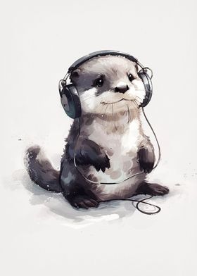 cute baby otter