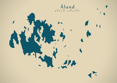 Aland Islands Finland map