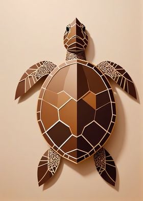 Brown Sea Turtle