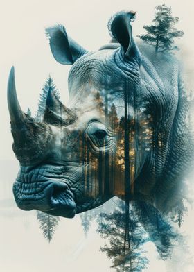 Rhino portrait