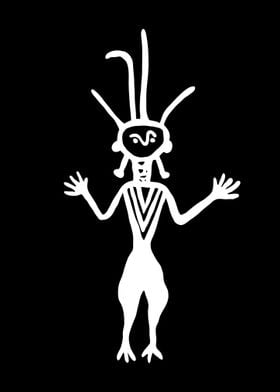ancient idol petroglyph