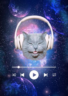 Headphone Cat
