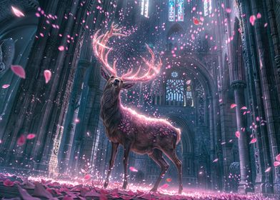 deer in magical church