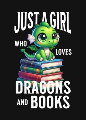 Girl loves dragons books