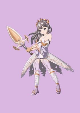Anime Girl With Sword