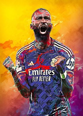 Antonio Rudiger Painting