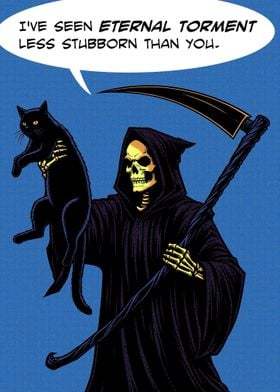 Grim Reaper cat eternal