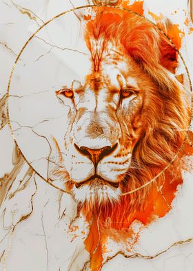Lion on Marble