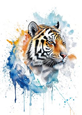 Watercolor Tiger