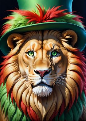 Lion with Hat