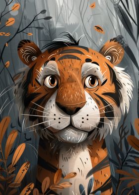 Cute Tiger Wild Animal