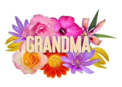 Grandma Floral Wreath