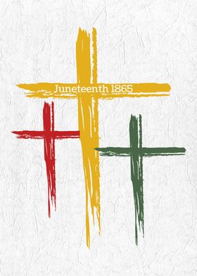 Juneteenth Christian Cross
