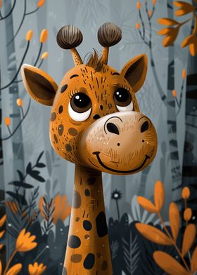 Cute Giraffe Wild Animal