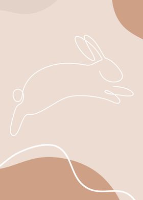 rabbit linae art