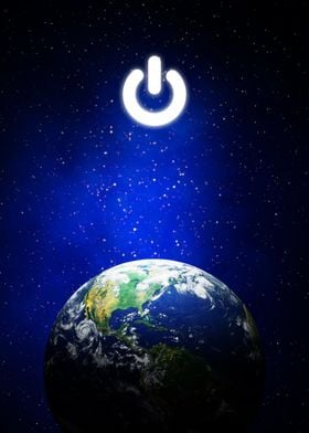 Earth Power Button