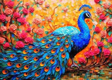 Peacock In Paradise