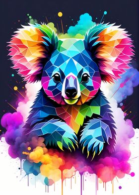 Geometric Color Koala