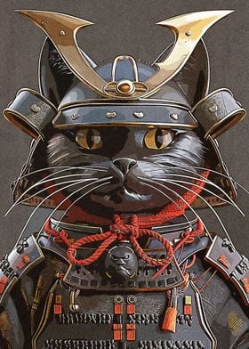 Black Cat Vintage Samurai
