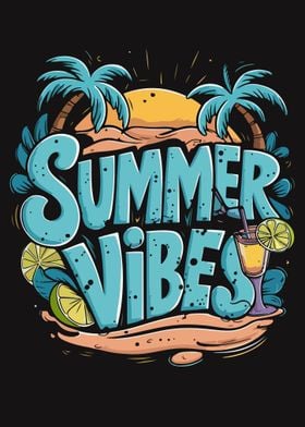 Summer Vibes Calligraphy