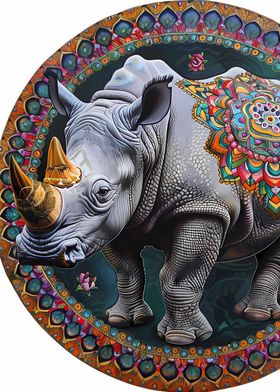Mandala Rhino