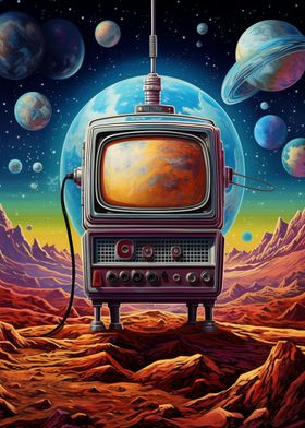 Retro TV in space