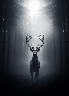 Deer Beauty Black Ink