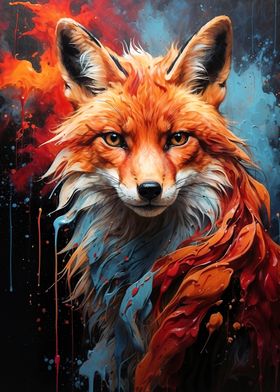 Fox Colorful Animal