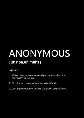 anonnymous in meaning