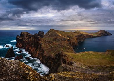 Sunrise on madeira coast