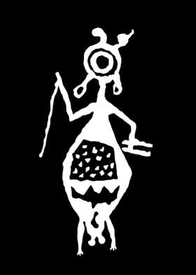 ancient idol petroglyph