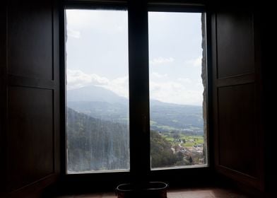 Window on the mountains
