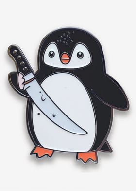 Penguins with Knife