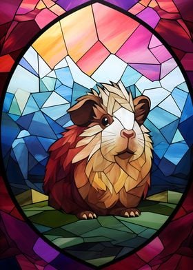 Guinea Pig Stained Glass