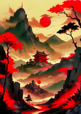 Moon Red Japan