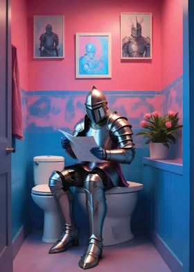 soldier spartan in toilet