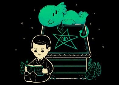 Cute Cthulhu and Lovecraft