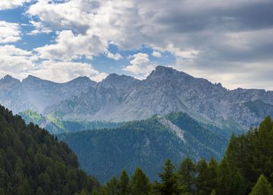 Mountains in Val di Fassa
