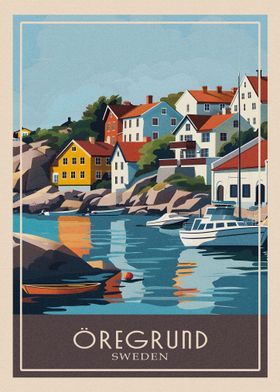 Oregrund Travel Poster