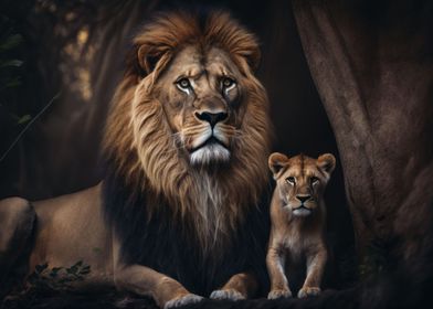 Lion family